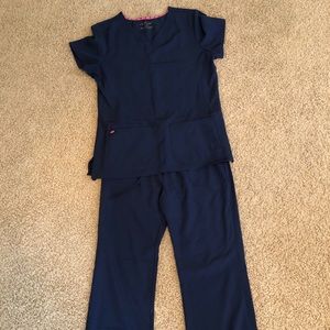 Heartsoul Navy Scrub Set